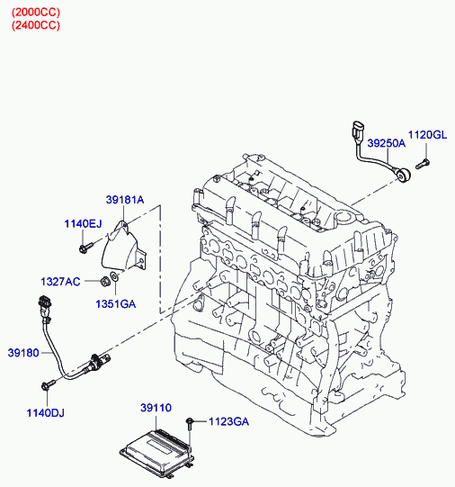 KIA 39180-27400 - Generatore di impulsi, Albero a gomiti www.autoricambit.com