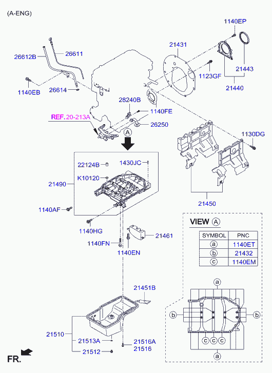 KIA 21443-4A001 - Paraolio, Albero a gomiti www.autoricambit.com