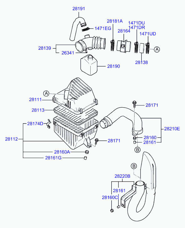 Hyundai 28113-37101 - Filtro aria www.autoricambit.com