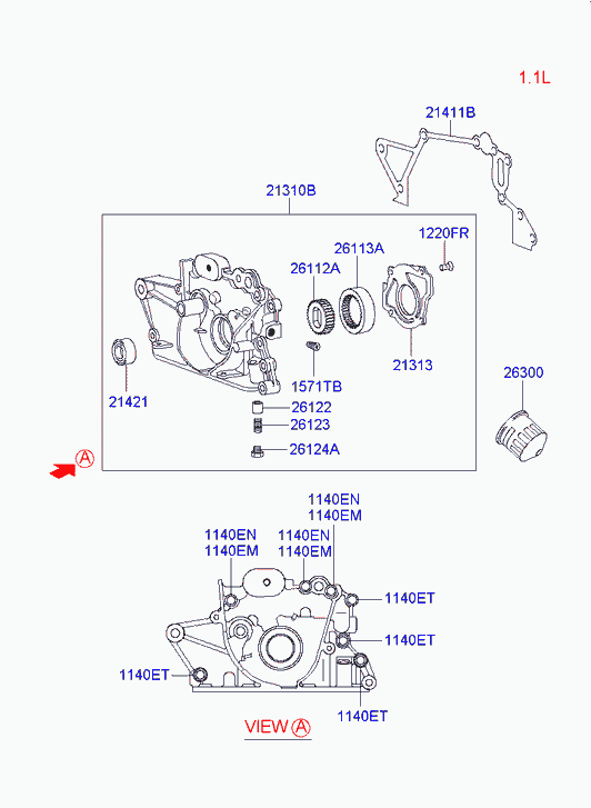 KIA 2142122001 - Paraolio, Albero a camme www.autoricambit.com