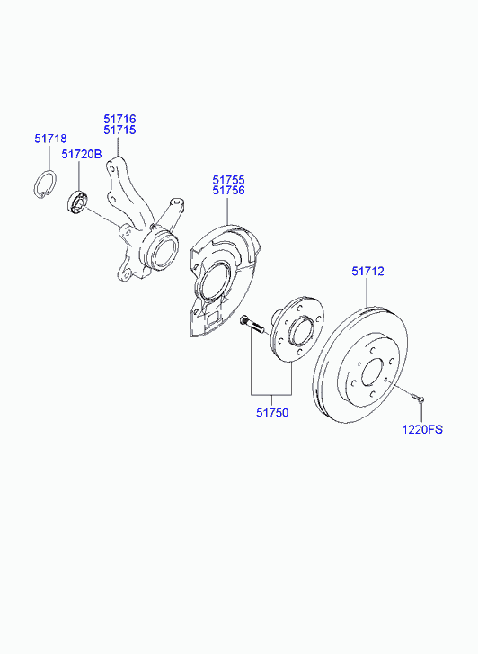 Hyundai 517121C000 - Discofreno www.autoricambit.com