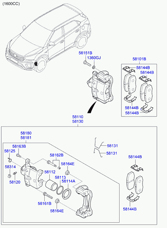 Hyundai 58112-1H000 - Pistone, Pinza freno www.autoricambit.com