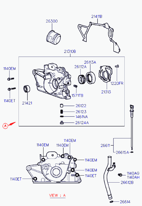 KIA 21411-02500 - Kit completo guarnizioni, Motore www.autoricambit.com