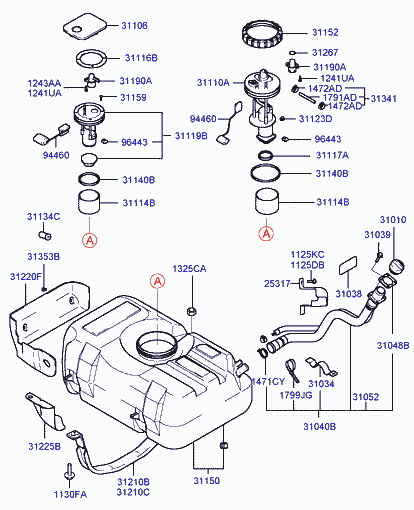 KIA 31119-02000 - Pompa carburante www.autoricambit.com