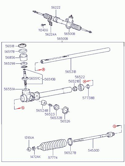 TOYOTA 5652802000 - Kit soffietto, Sterzo www.autoricambit.com