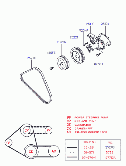 Hyundai 25100-02501 - Pompa acqua www.autoricambit.com