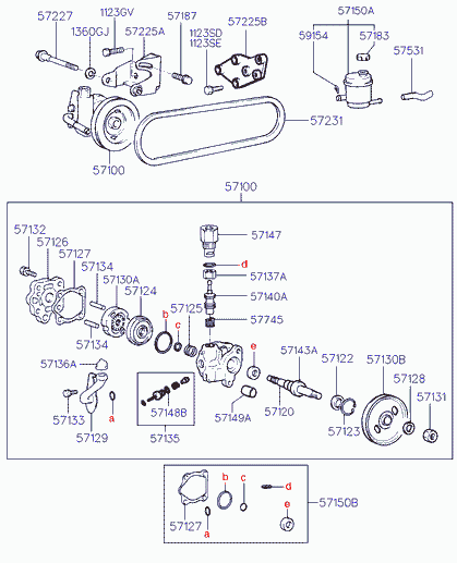 Hyundai 57231 02000 - Cinghia trapezoidale www.autoricambit.com