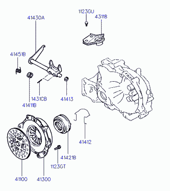 Hyundai 41100-02010 - Disco frizione www.autoricambit.com