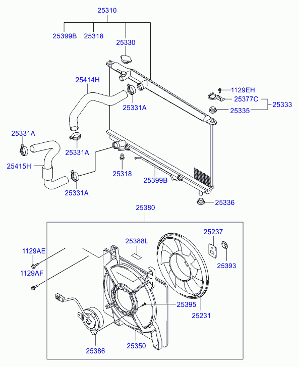 KIA 2533039100 - Tappo, radiatore www.autoricambit.com