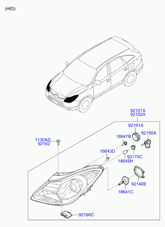 Hyundai 921903L000 - Centralina, Illuminazione www.autoricambit.com