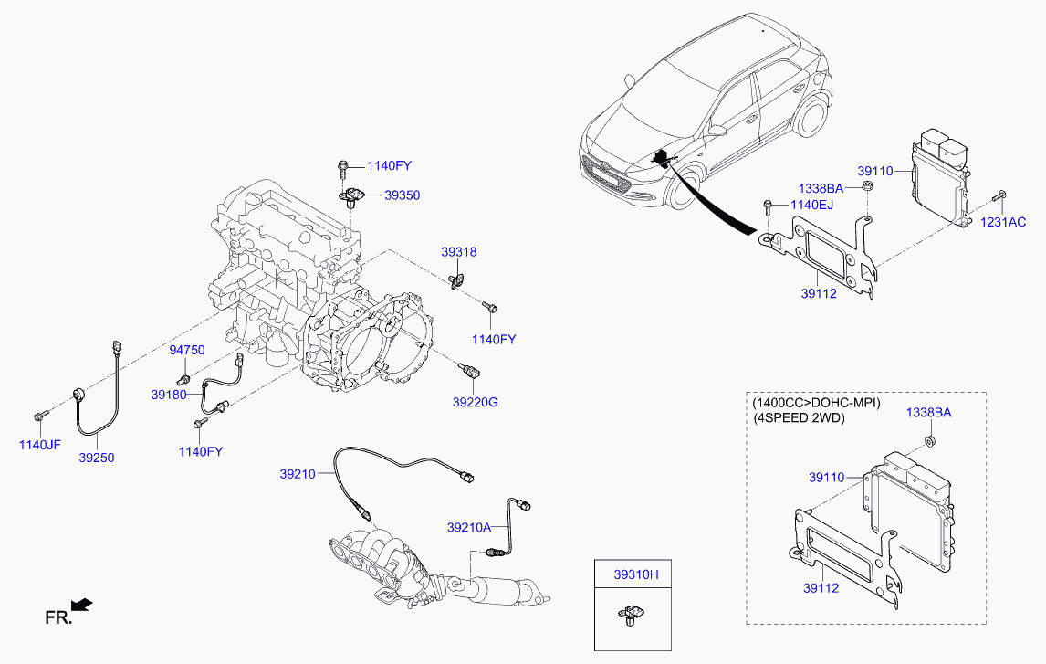 KIA 39210 03100 - Sonda lambda www.autoricambit.com