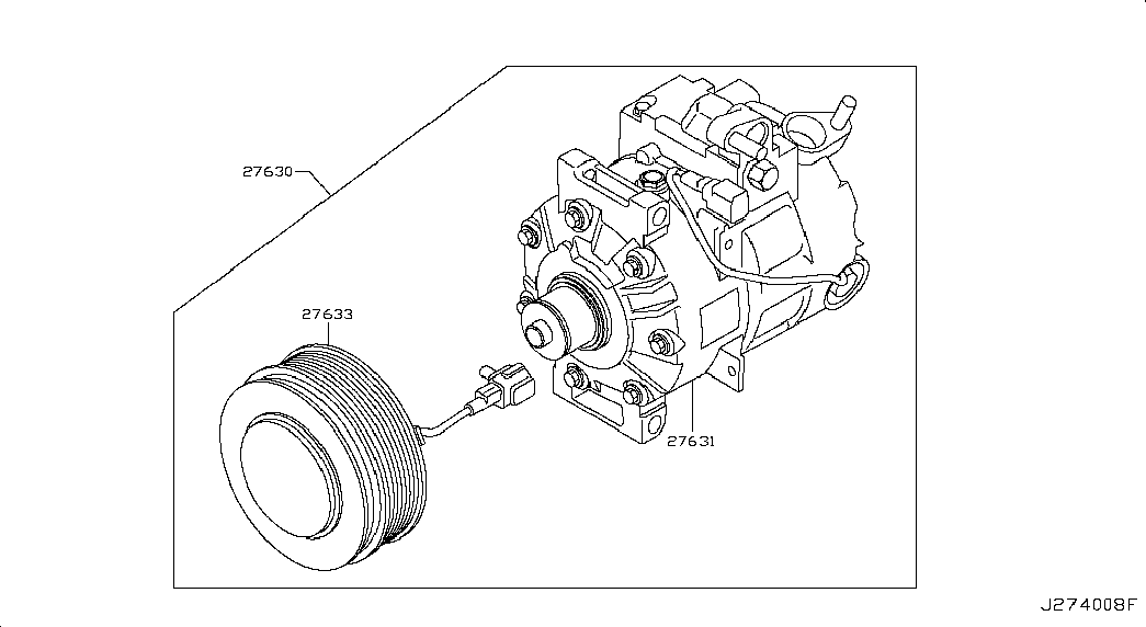 NISSAN 926101CB0B - Compressore, Climatizzatore www.autoricambit.com