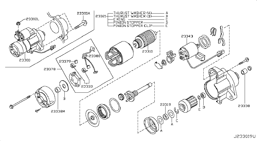 Infiniti 23300-EY00E - Motorino d'avviamento www.autoricambit.com