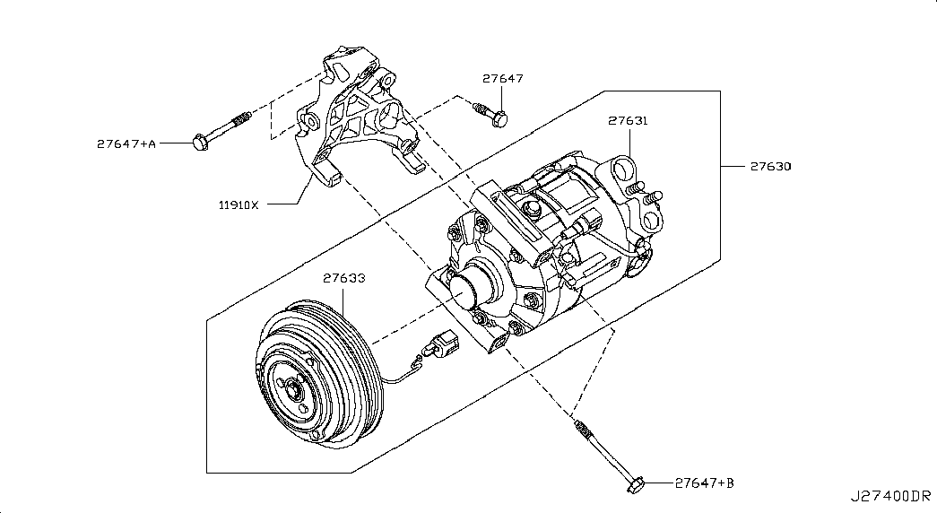 NISSAN 92600-1MB0B - Compressore, Climatizzatore www.autoricambit.com