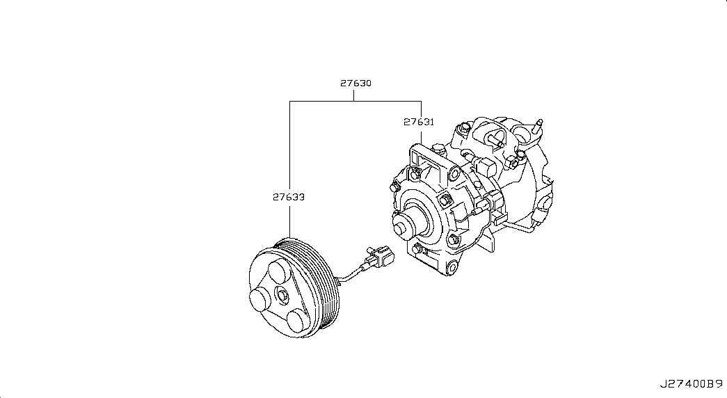 Infiniti 926001MS0A - Compressore, Climatizzatore www.autoricambit.com