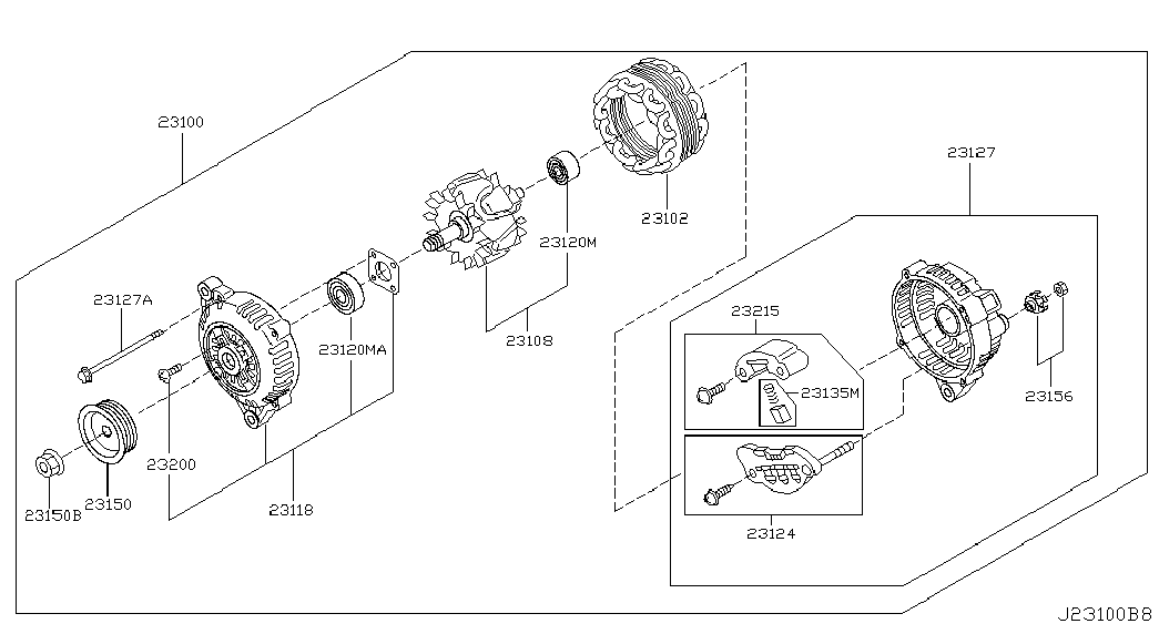 NISSAN 23100CD010 - Alternatore www.autoricambit.com