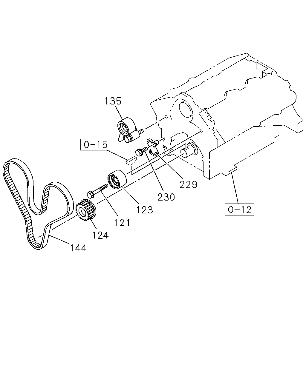 Subaru 8-97136-256-1 - Galoppino/Guidacinghia, Cinghia dentata www.autoricambit.com