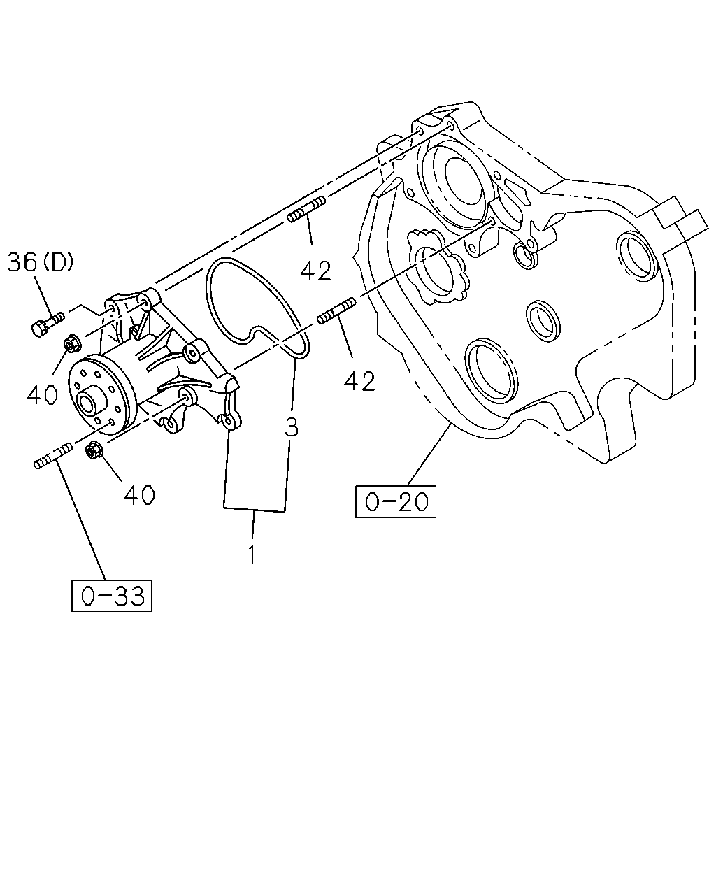 Honda 8-97167-554-0 - Pompa acqua www.autoricambit.com