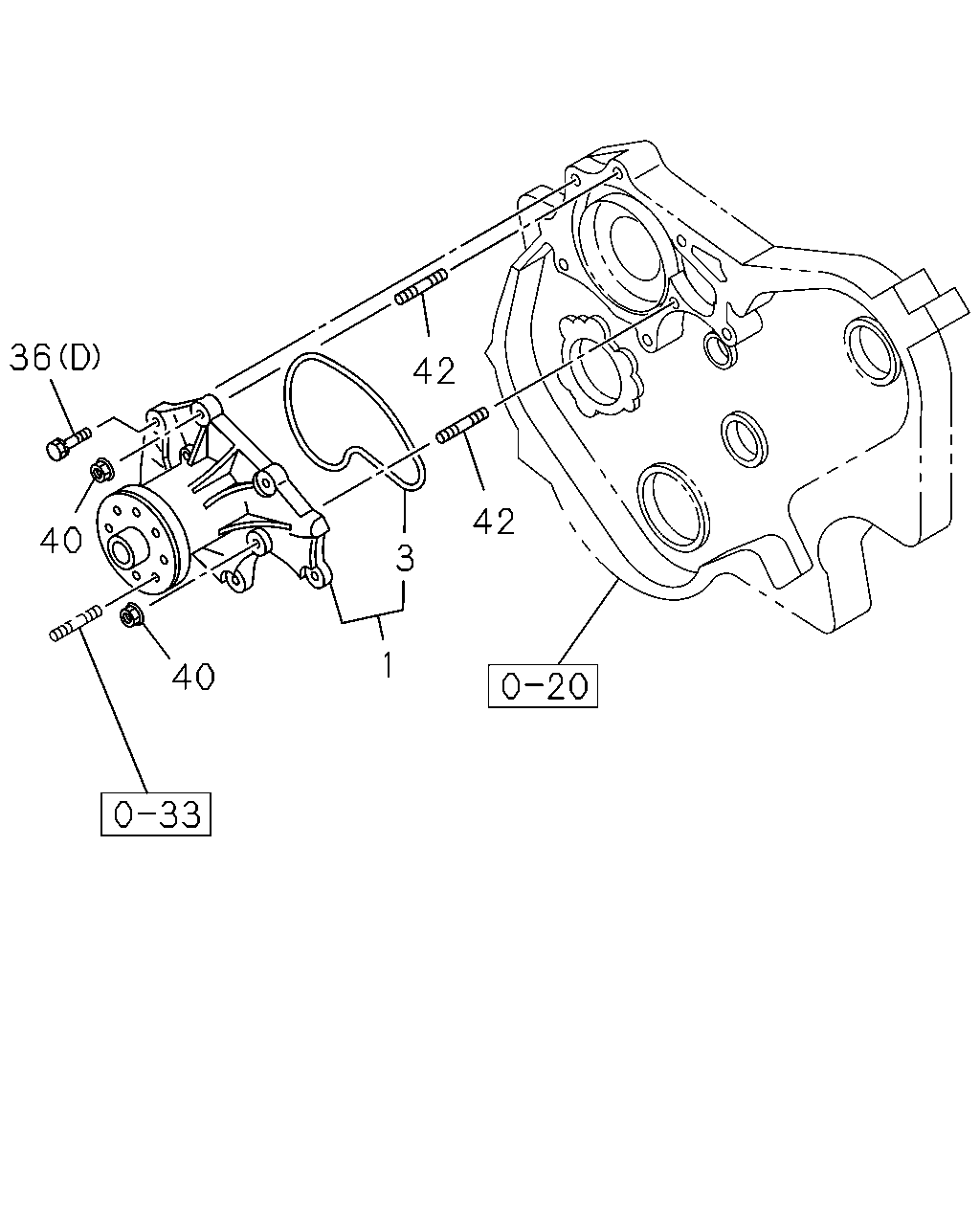 ISUZU 8-97105-012-3 - Pompa acqua www.autoricambit.com