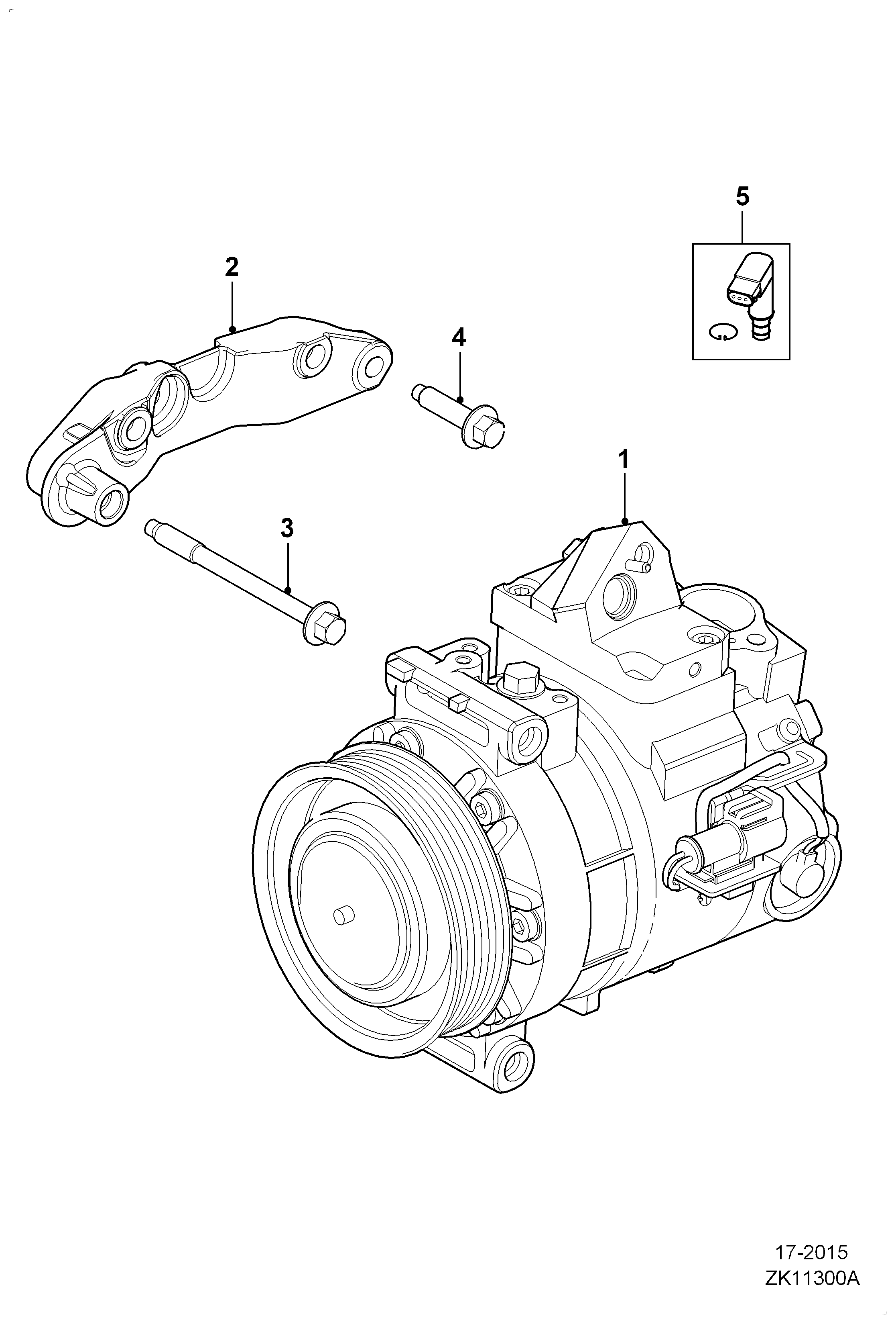 Jaguar C2Z4 345 - Compressore, Climatizzatore www.autoricambit.com