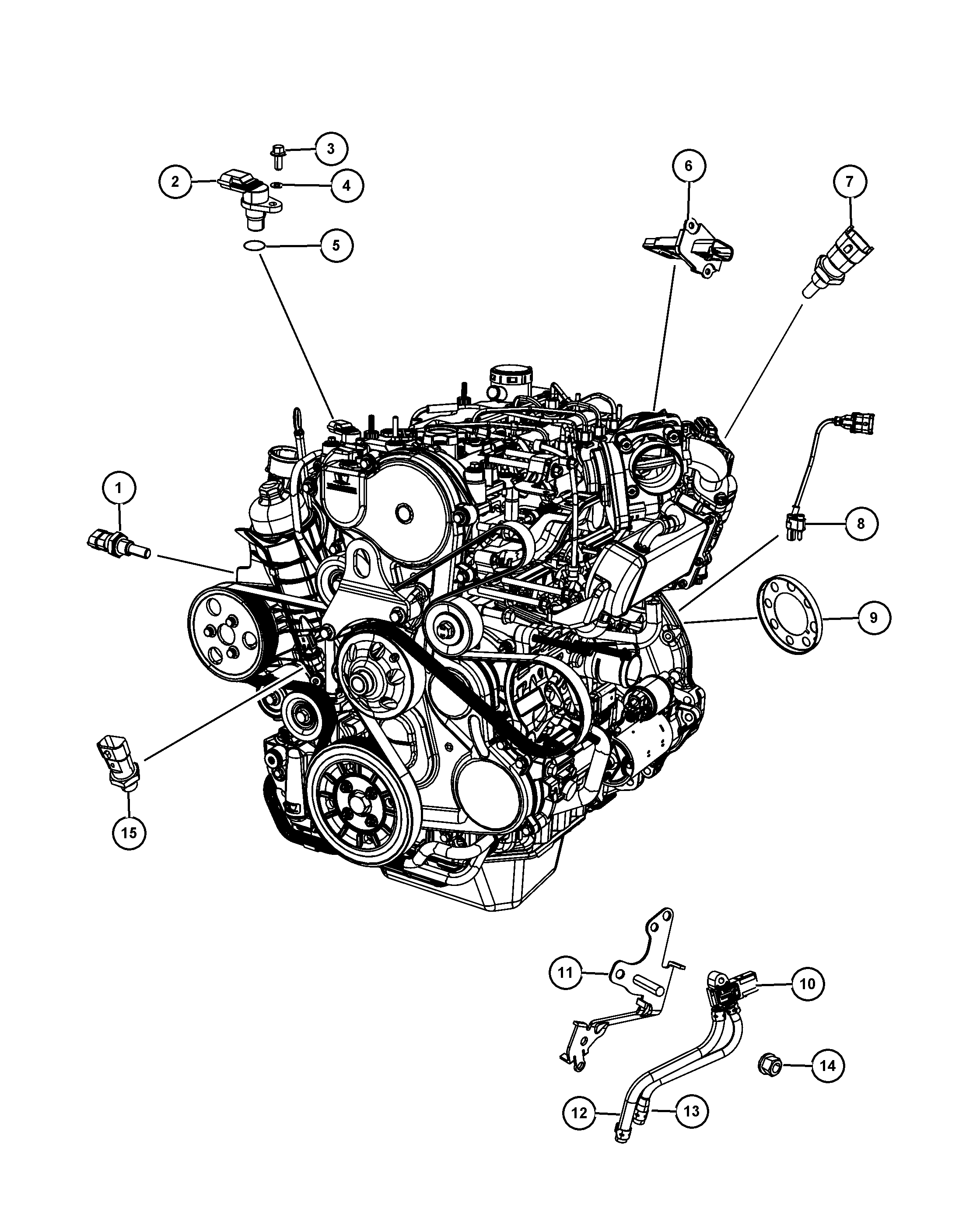 Jeep 5140 332AA - Generatore di impulsi, Albero a gomiti www.autoricambit.com