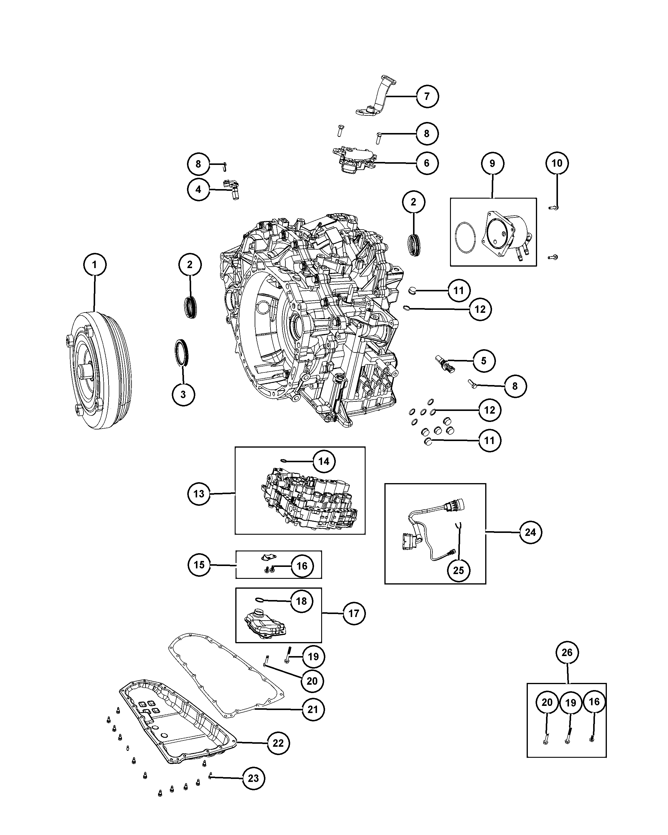 Jeep 5191 890AA - FILTER TRANSMISSION OIL www.autoricambit.com