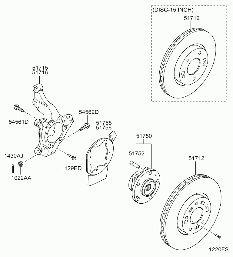 FORD 51712-2V000 - Discofreno www.autoricambit.com