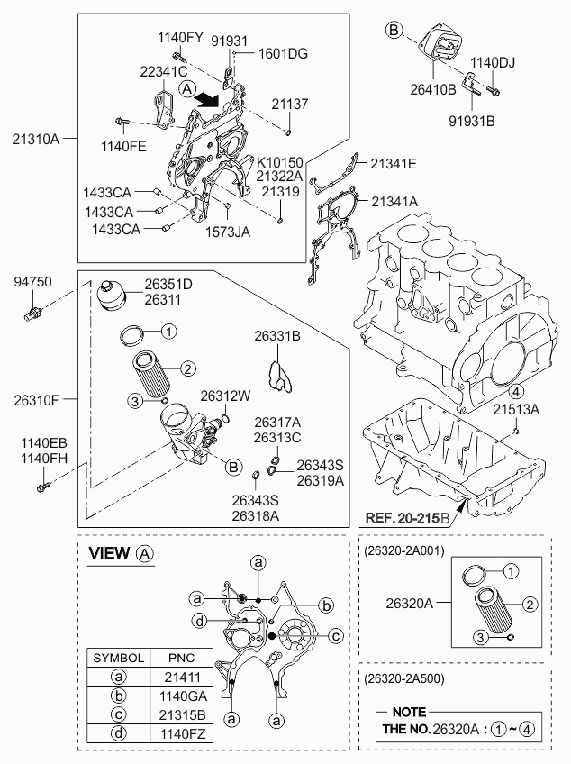 KIA 26410 2A650 - Radiatore olio, Olio motore www.autoricambit.com