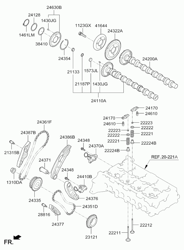 KIA 241102F010 - Albero a camme www.autoricambit.com