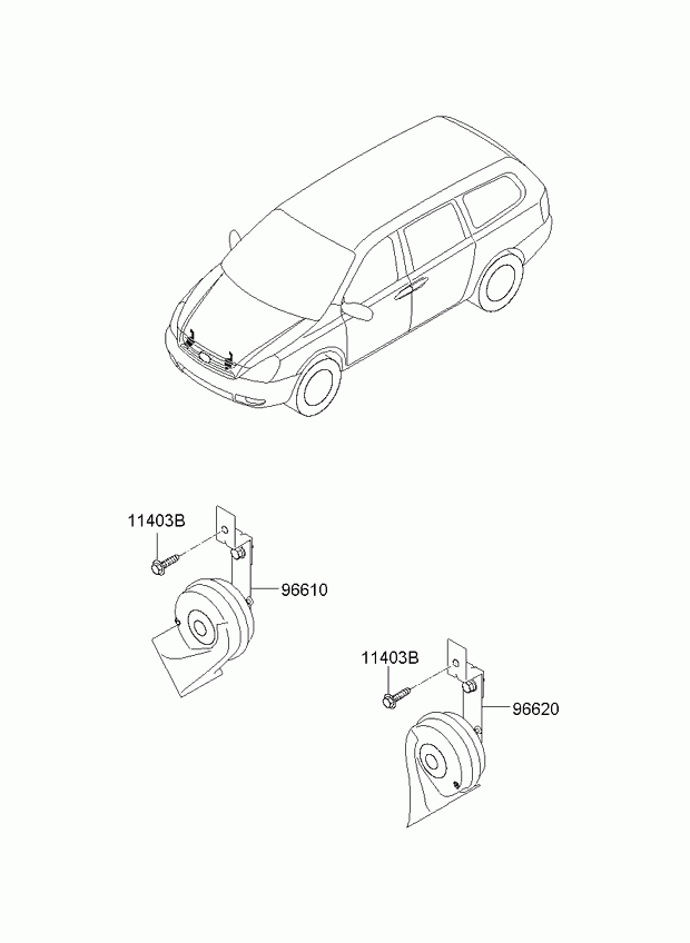 Hyundai 96611-4D000 - Tromba www.autoricambit.com