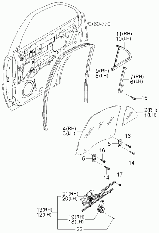 KIA 83402-3E002 - Alzacristallo www.autoricambit.com