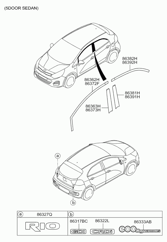 KIA 863101W000 - Emblema cofano posteriore www.autoricambit.com