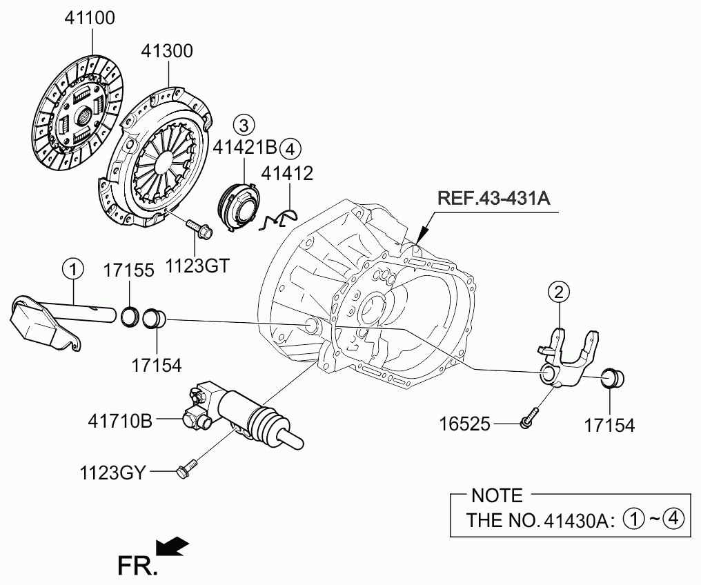 KIA 41300-02710 - Spingidisco frizione www.autoricambit.com