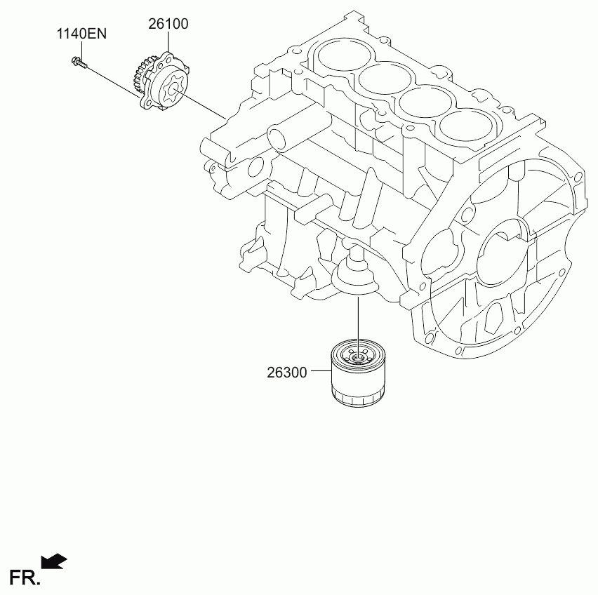 KIA 2630003001 - Filtro olio www.autoricambit.com