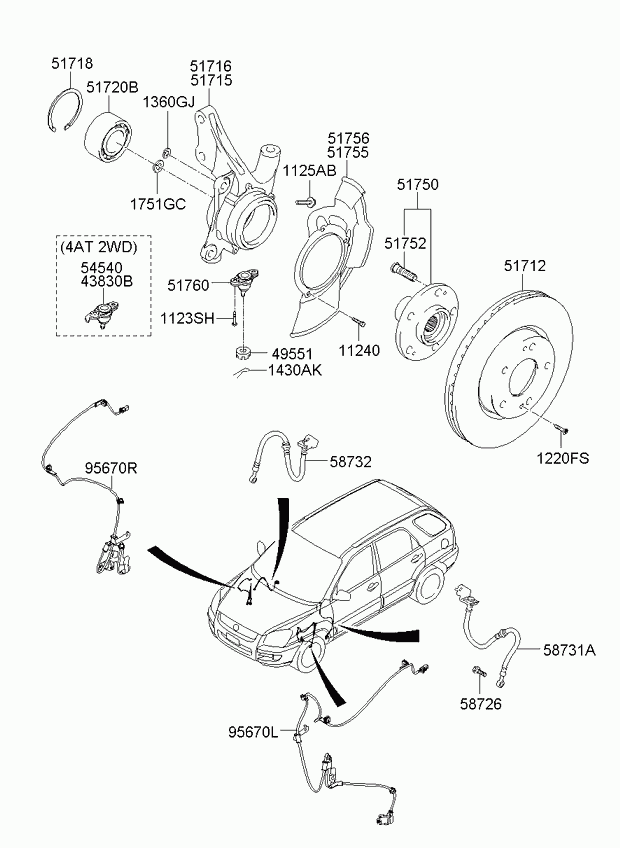 KIA 517120Z000 - Discofreno www.autoricambit.com