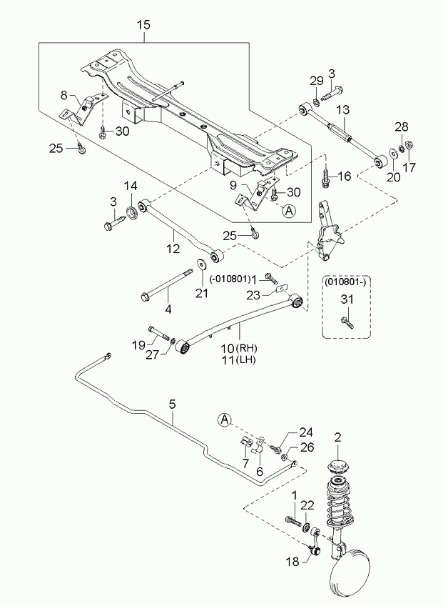 KIA 0K2A1-34-150B - Asta/Puntone, Stabilizzatore www.autoricambit.com