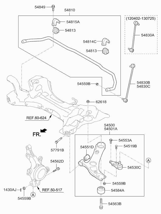 KIA 54500-2T030 - Sospensione a ruote indipendenti www.autoricambit.com