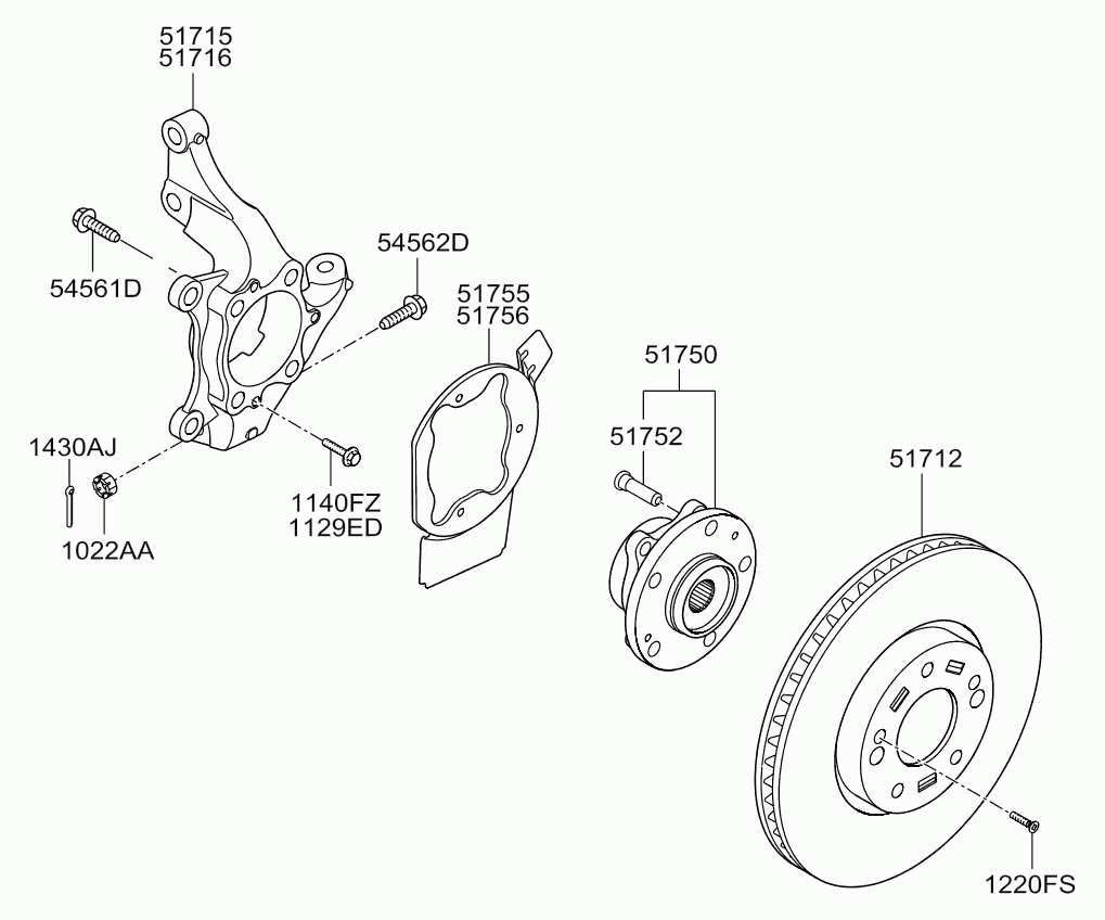 KIA 51712A6600 - Discofreno www.autoricambit.com