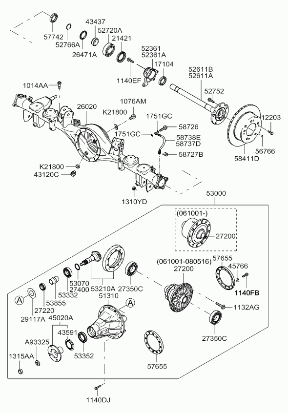 KIA 52766-4A000 - Kit cuscinetto ruota www.autoricambit.com