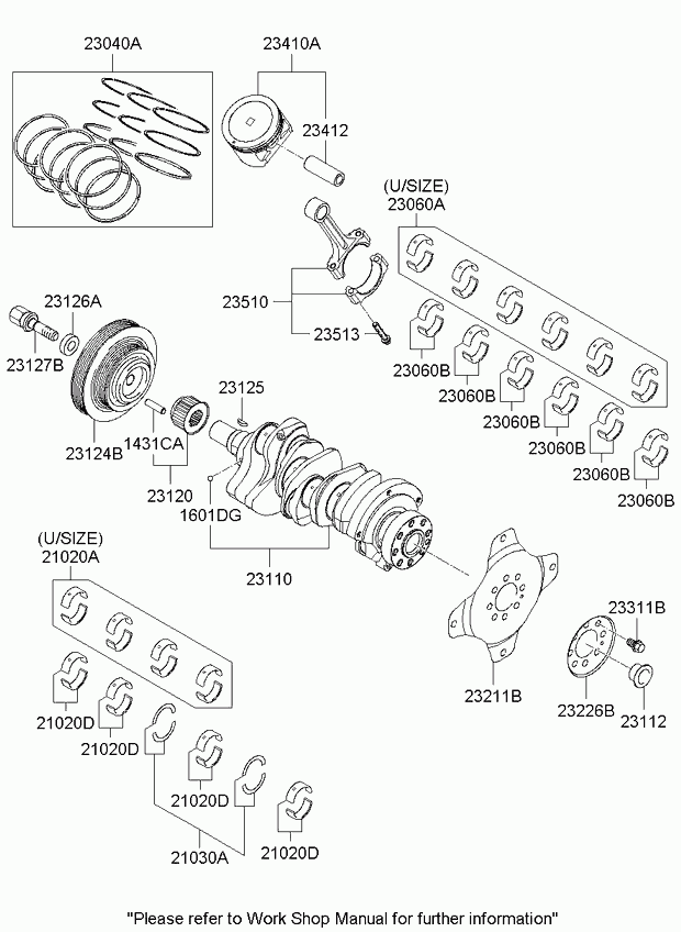 Hyundai 23110-3E101 - Kit Cinghie Poly-V www.autoricambit.com