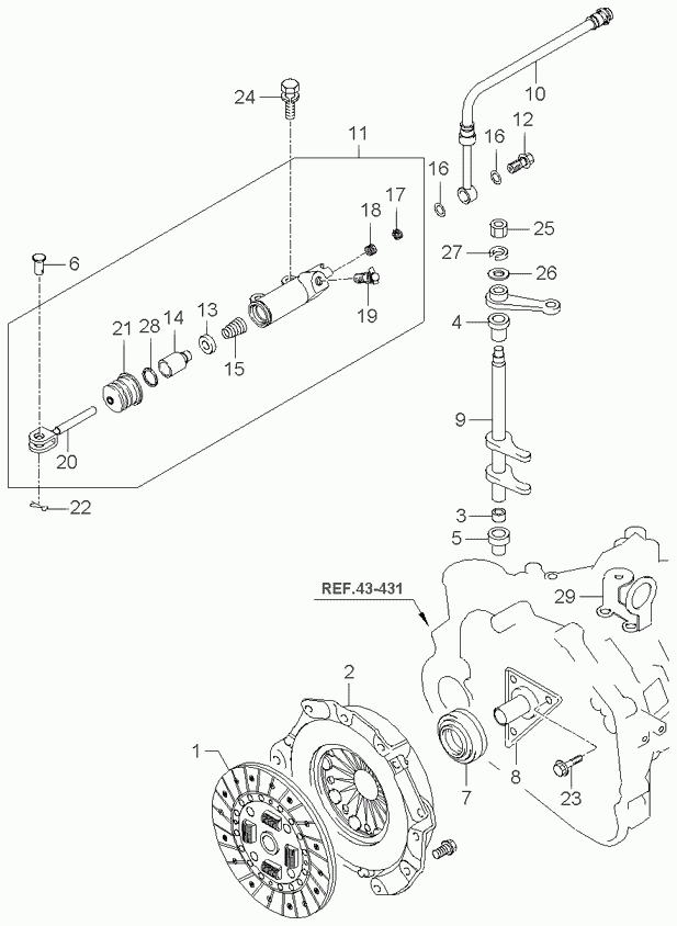 KIA 41300-39050 - Spingidisco frizione www.autoricambit.com