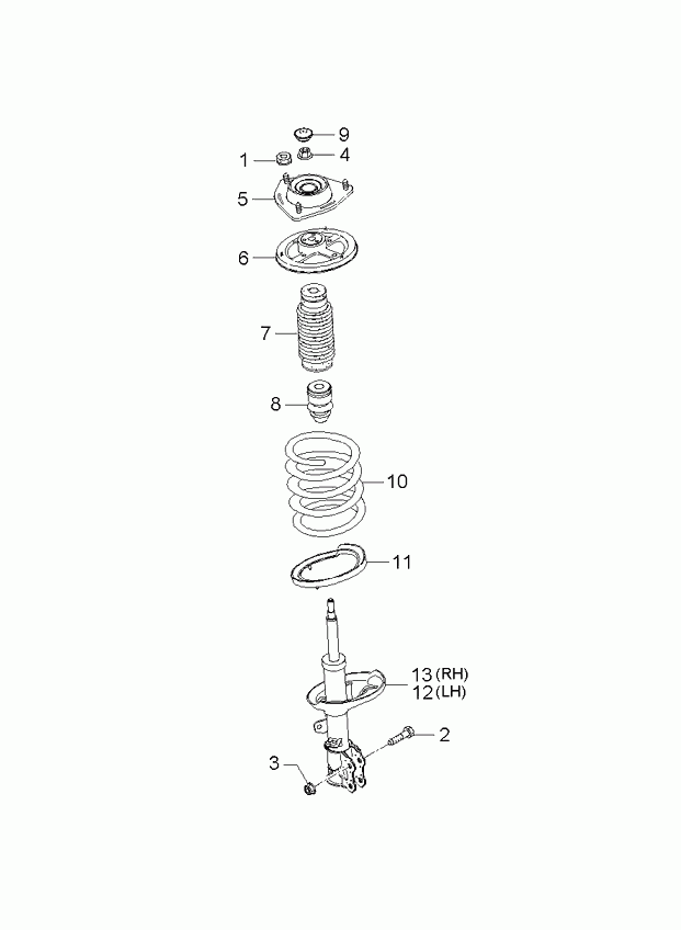 KIA 54661-2F100 - Ammortizzatore www.autoricambit.com