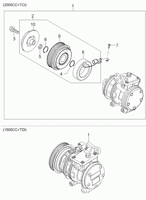 KIA 97701-2F000 - Compressore, Climatizzatore www.autoricambit.com