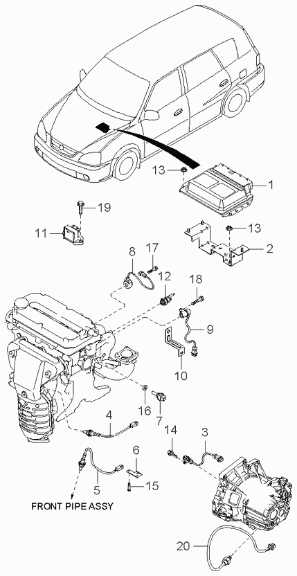 Hyundai 392102X050 - Sonda lambda www.autoricambit.com