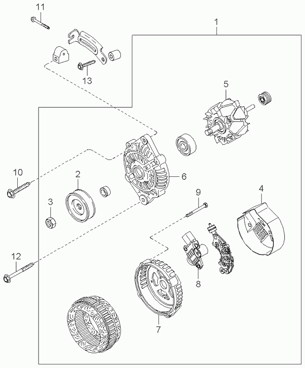 KIA 373002X000 - Alternatore www.autoricambit.com