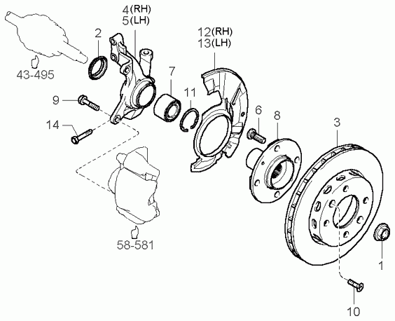 FORD 0K9A2-33061A - Kit cuscinetto ruota www.autoricambit.com