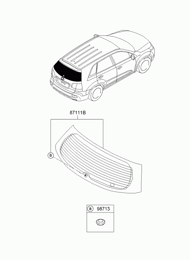 KIA 871102P000 - Lunotto posteriore www.autoricambit.com