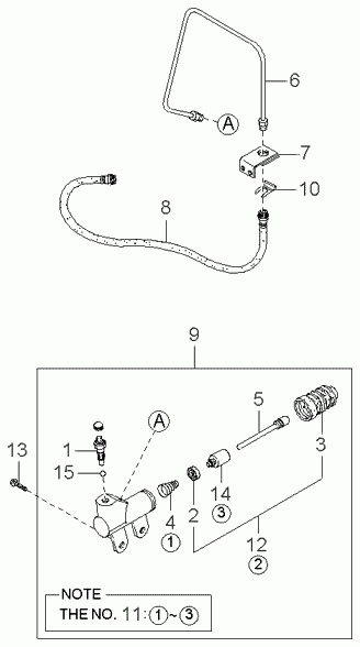 KIA 41710-2Z000 - Cilindro secondario, Frizione www.autoricambit.com