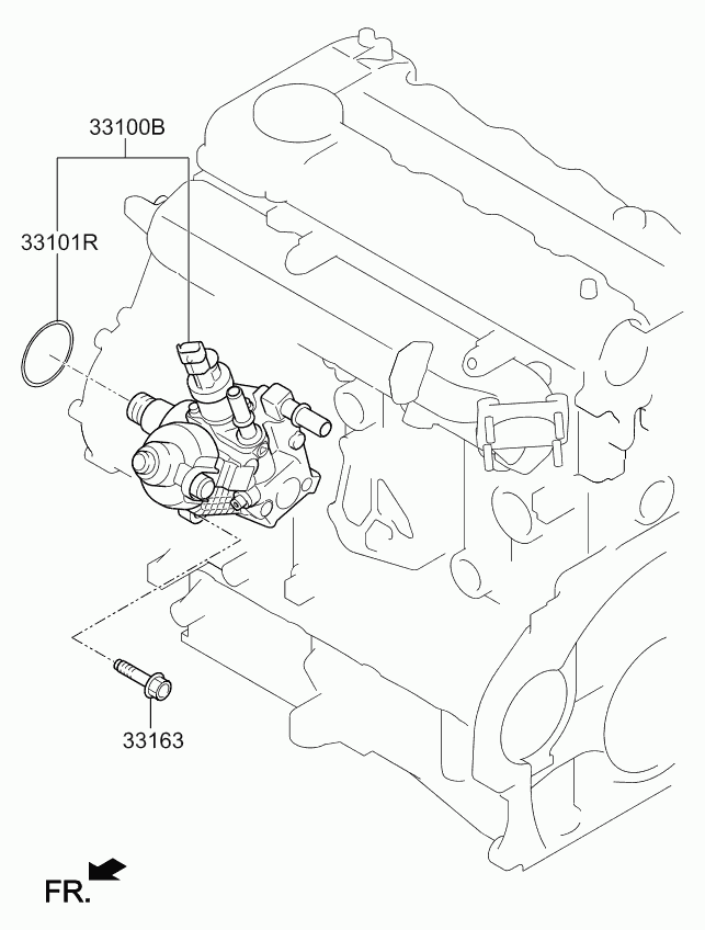 KIA 33100 2A600 - Pompa ad alta pressione www.autoricambit.com