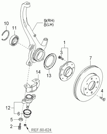 KIA 51750-3D003 - Kit cuscinetto ruota www.autoricambit.com